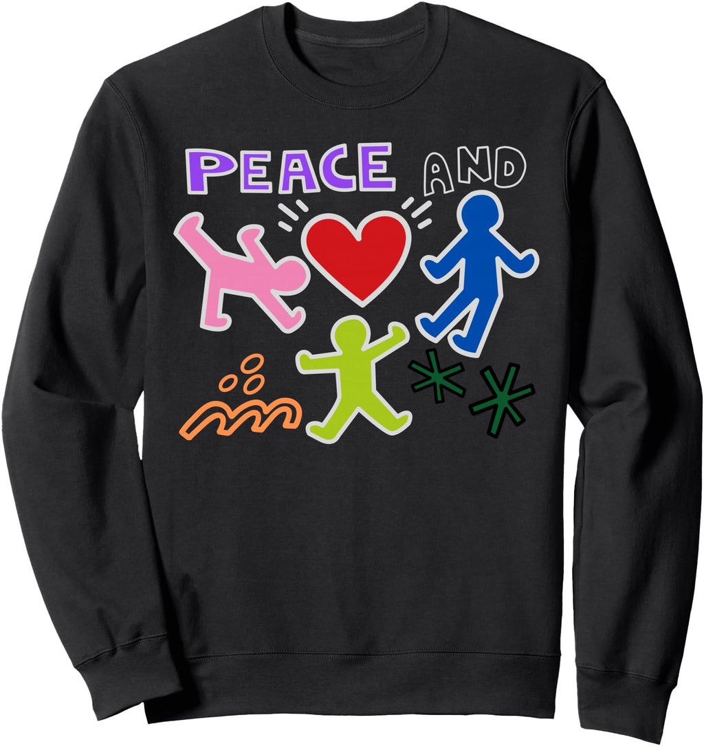 Exclusive Keith Graffiti Peace And Hoodie - Novelty Apparel for Adults - T-Shirt, Sweatshirt, Hoodie