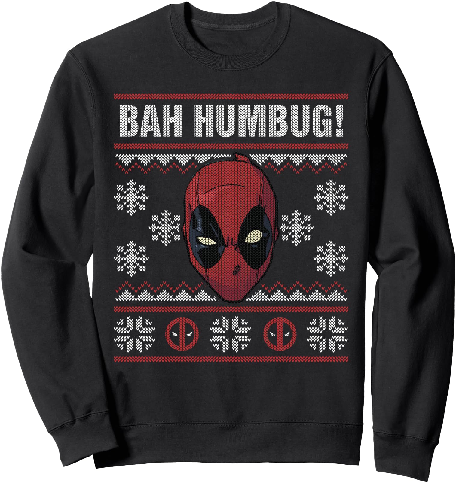 Marvel Deadpool Bah Humbug Holiday Sweatshirt - Streetwear Style Men Women - T-Shirt, Sweatshirt, Hoodie