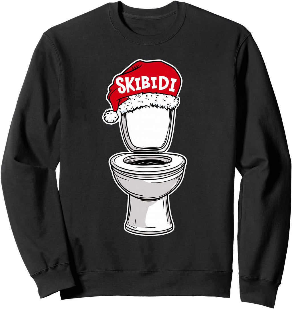 Exclusive Skibidi Toilet Santa Hat T-Shirt - Unique Graphic for Adults - T-Shirt, Sweatshirt, Hoodie