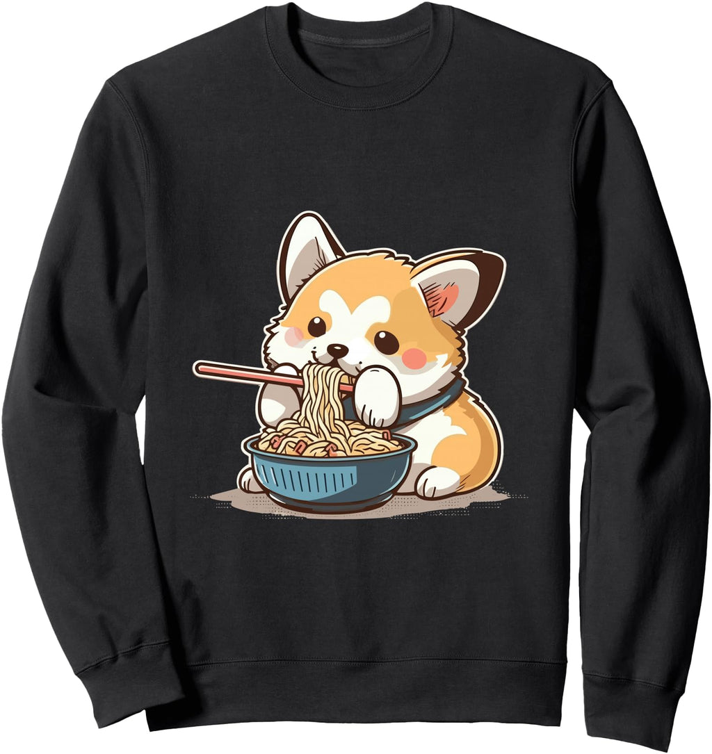 Handcrafted Chubby Corgi Dog Anime T-Shirt - Fun Novelty Design Men Women - T-Shirt, Sweatshirt, Hoodie
