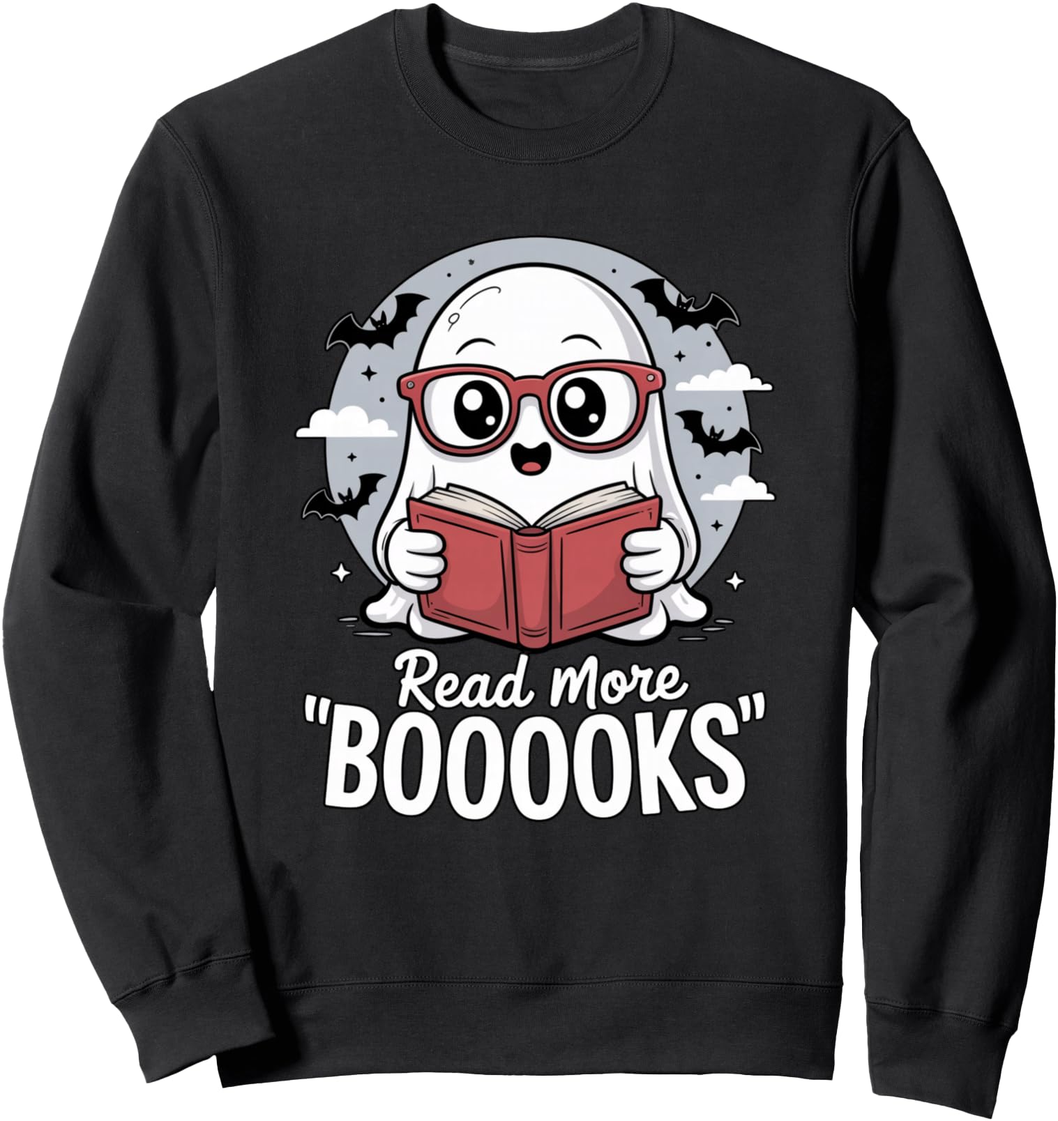 Exclusive Ghost Reading Pun T-Shirt - Fun Novelty Design for Adults - T-Shirt, Sweatshirt, Hoodie