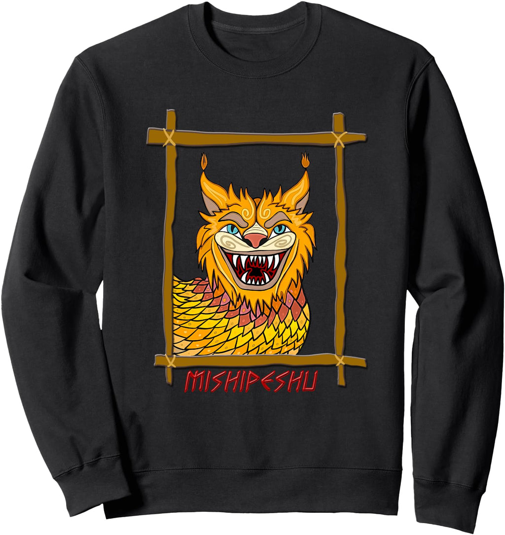 Handcrafted Mishipeshu Water Panther Sweatshirt - Graphic Print Unisex - T-Shirt, Sweatshirt, Hoodie