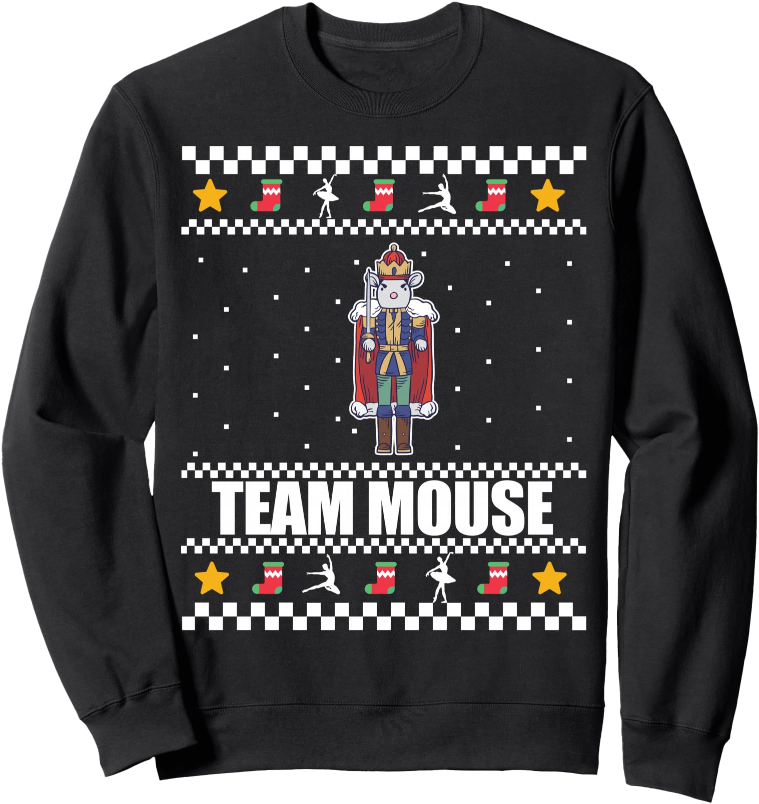 Handcrafted Team Mouse Ugly Nutcracker T-Shirt - Novelty Apparel Unisex - T-Shirt, Sweatshirt, Hoodie