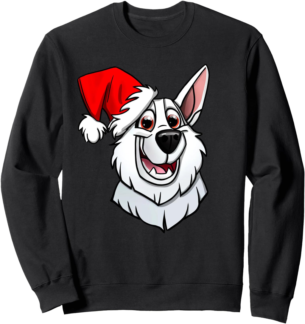 Handcrafted White German Shepherd Sweatshirt - Minimalist Print Unisex - T-Shirt, Sweatshirt, Hoodie