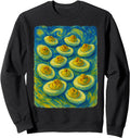 Handcrafted Deviled Eggs Starry Night Van T-Shirt - Novelty Apparel Unisex - T-Shirt, Sweatshirt, Hoodie