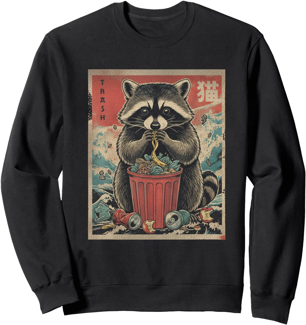 Exclusive Trash Panda Anime Kawaii Sweatshirt - Unique Graphic for Adults - T-Shirt, Sweatshirt, Hoodie