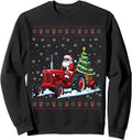 Exclusive Santa Riding Tractor Merry Sweatshirt - Trendy Graphic Unisex - T-Shirt, Sweatshirt, Hoodie