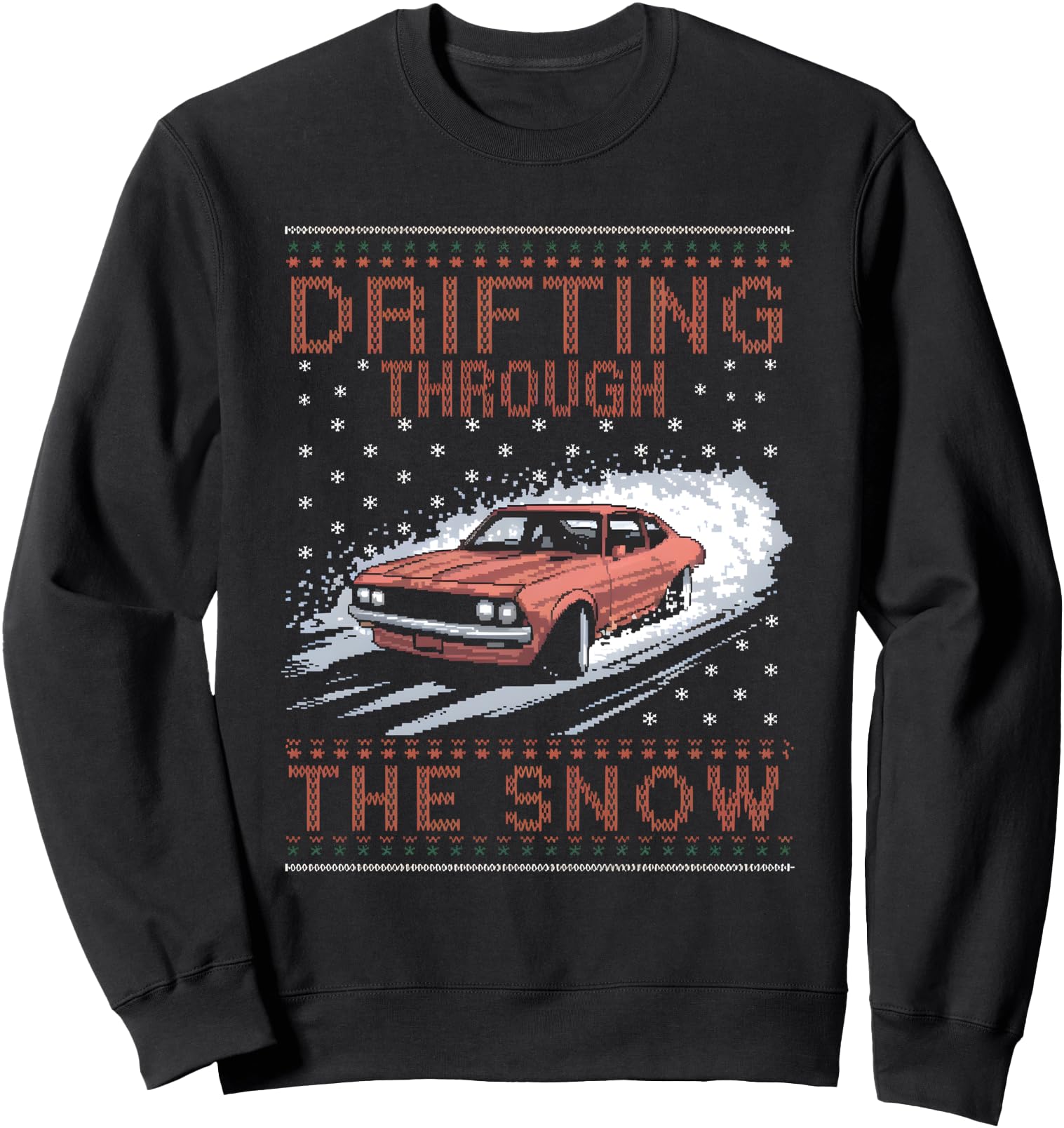Exclusive Car Ugly Drifting Through Snow T-Shirt - Streetwear Style Unisex - T-Shirt, Sweatshirt, Hoodie