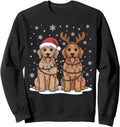 Original Goldendoodle Dog Lights Sweatshirt - Custom Art Print Men Women - T-Shirt, Sweatshirt, Hoodie