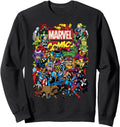 Marvel Comics Avengers Heroes Group T-Shirt - Trendy Graphic for Adults - T-Shirt, Sweatshirt, Hoodie