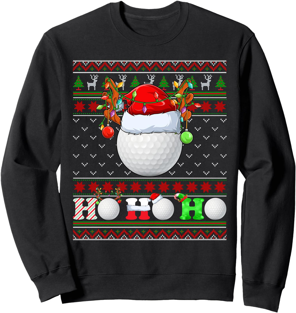 Handcrafted Golf Ball Tree Lights Sweatshirt - Aesthetic Graphic Men Women - T-Shirt, Sweatshirt, Hoodie