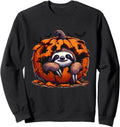 Sloth Halloween Pumpkin Animal Fall Hoodie - Aesthetic Graphic Men Women - T-Shirt, Sweatshirt, Hoodie