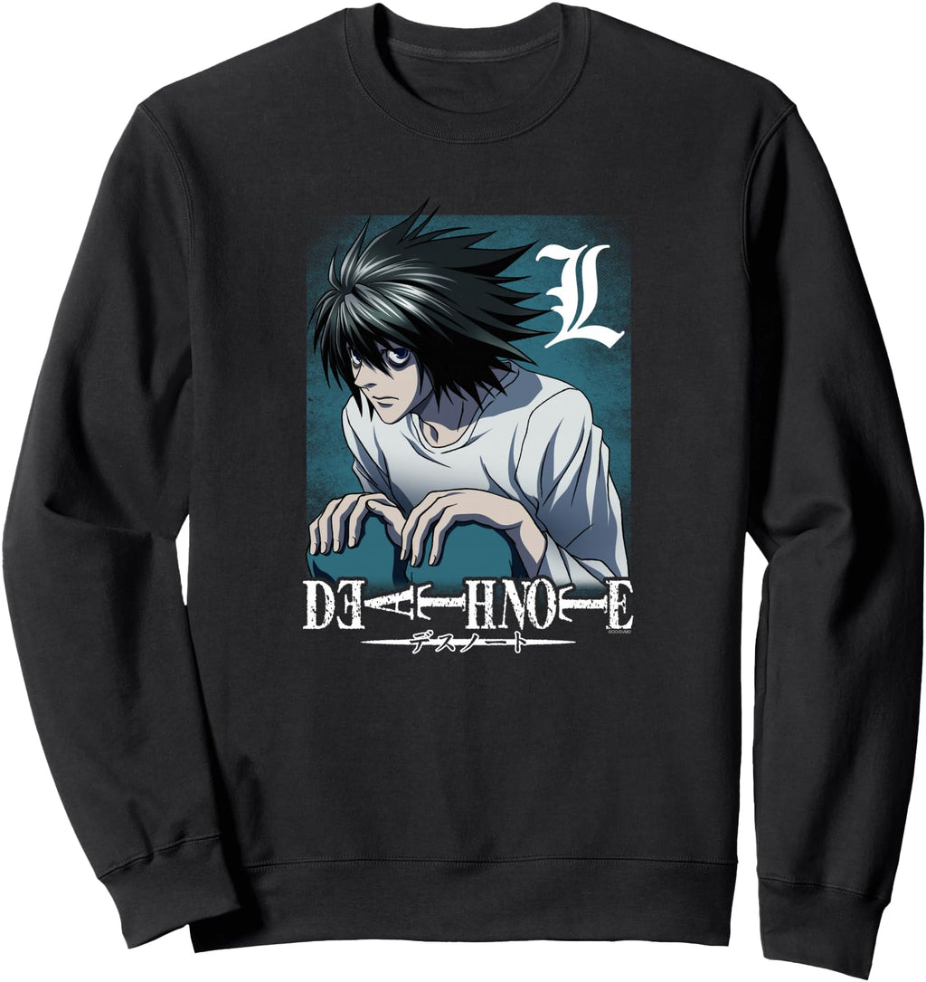Authentic Death Note L Crouching T-Shirt - Casual Everyday Wear for Adults - T-Shirt, Sweatshirt, Hoodie