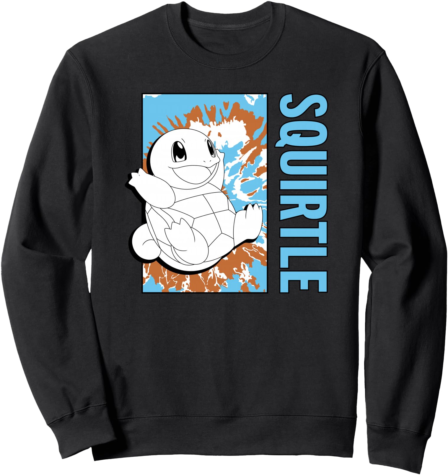 Original Pok Mon Tie Dye Squirtle Hoodie - Casual Everyday Wear for Adults - T-Shirt, Sweatshirt, Hoodie