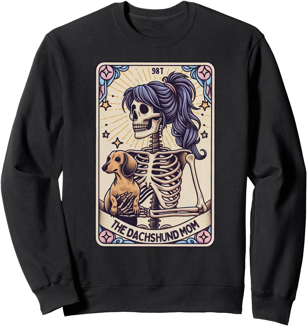 Authentic Dachshund Mom Tarot Card T-Shirt - Novelty Apparel Men Women - T-Shirt, Sweatshirt, Hoodie