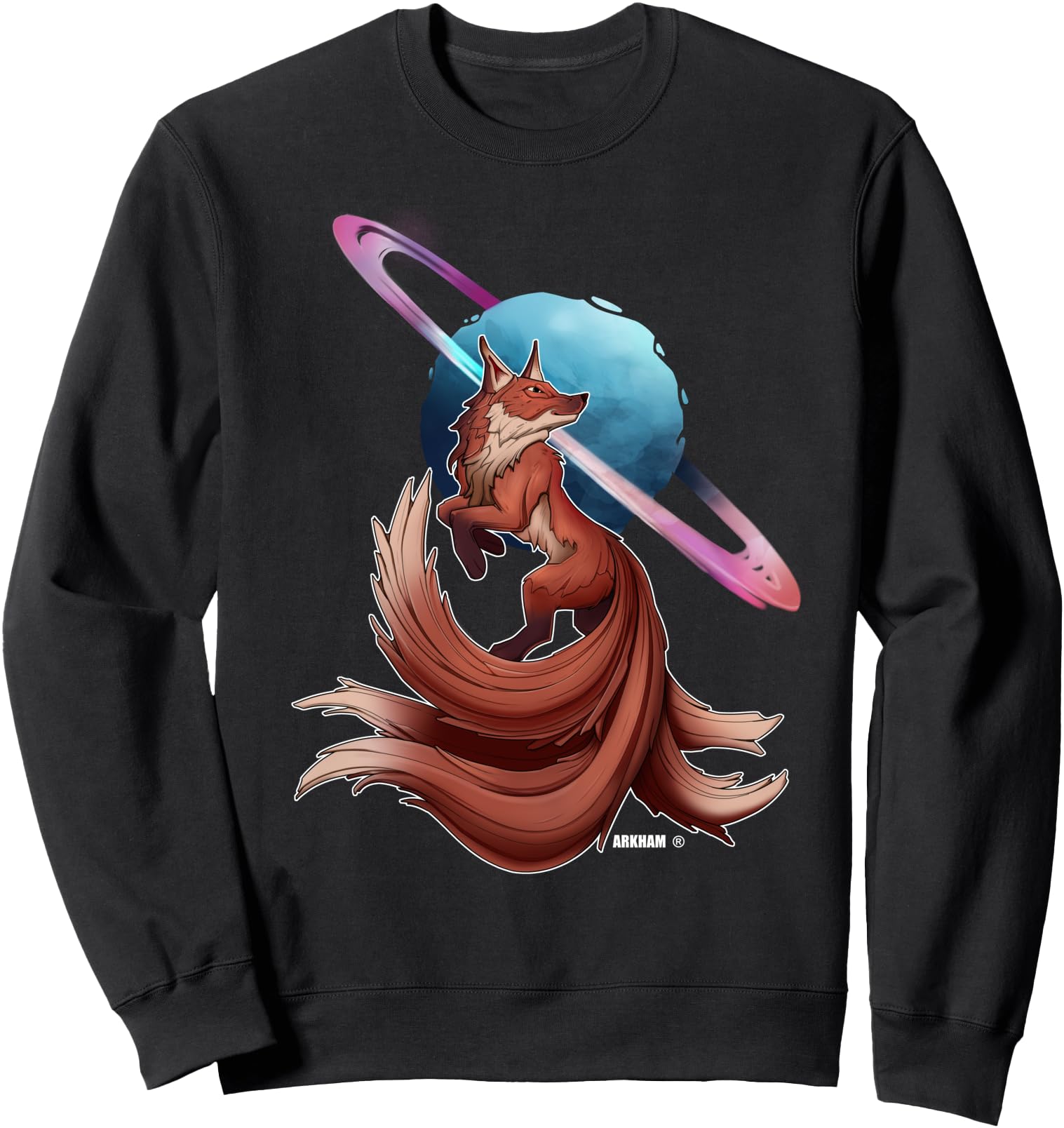 Fox Kitsune Japanese Exclusive Sweatshirt - Graphic Print for Adults - T-Shirt, Sweatshirt, Hoodie