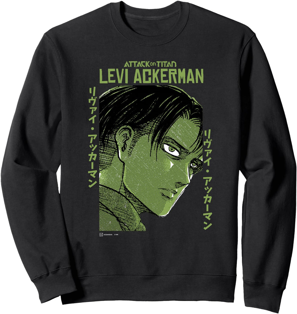 Attack Titan Levi Ackerman Sweatshirt - Fun Novelty Design Men Women - T-Shirt, Sweatshirt, Hoodie
