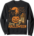 Long Live Halloween Pumpkin Black Cat T-Shirt - Custom Art Print Unisex - T-Shirt, Sweatshirt, Hoodie