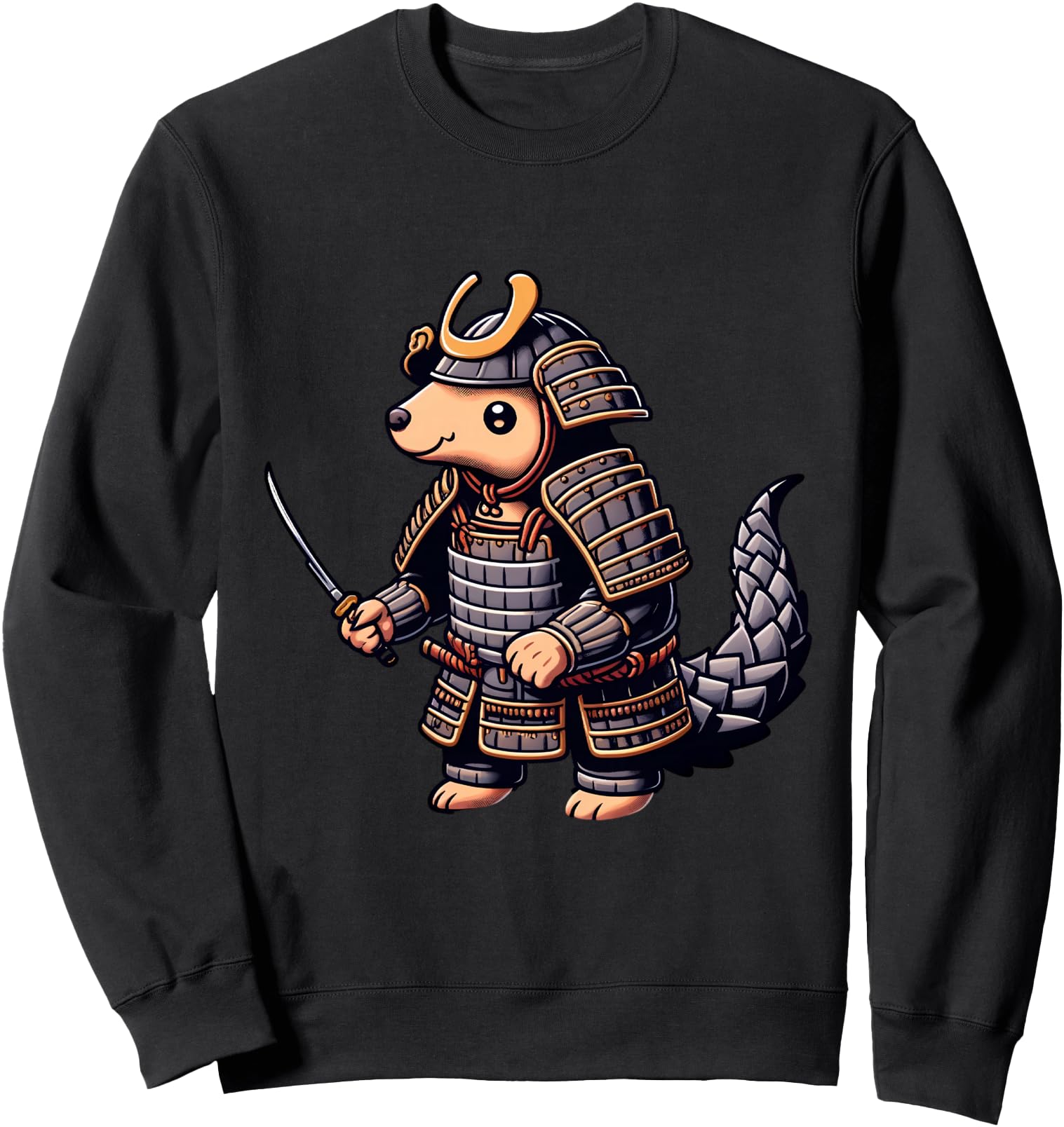Exclusive Samurai Pangolin Japanese T-Shirt - Fun Novelty Design Men Women - T-Shirt, Sweatshirt, Hoodie