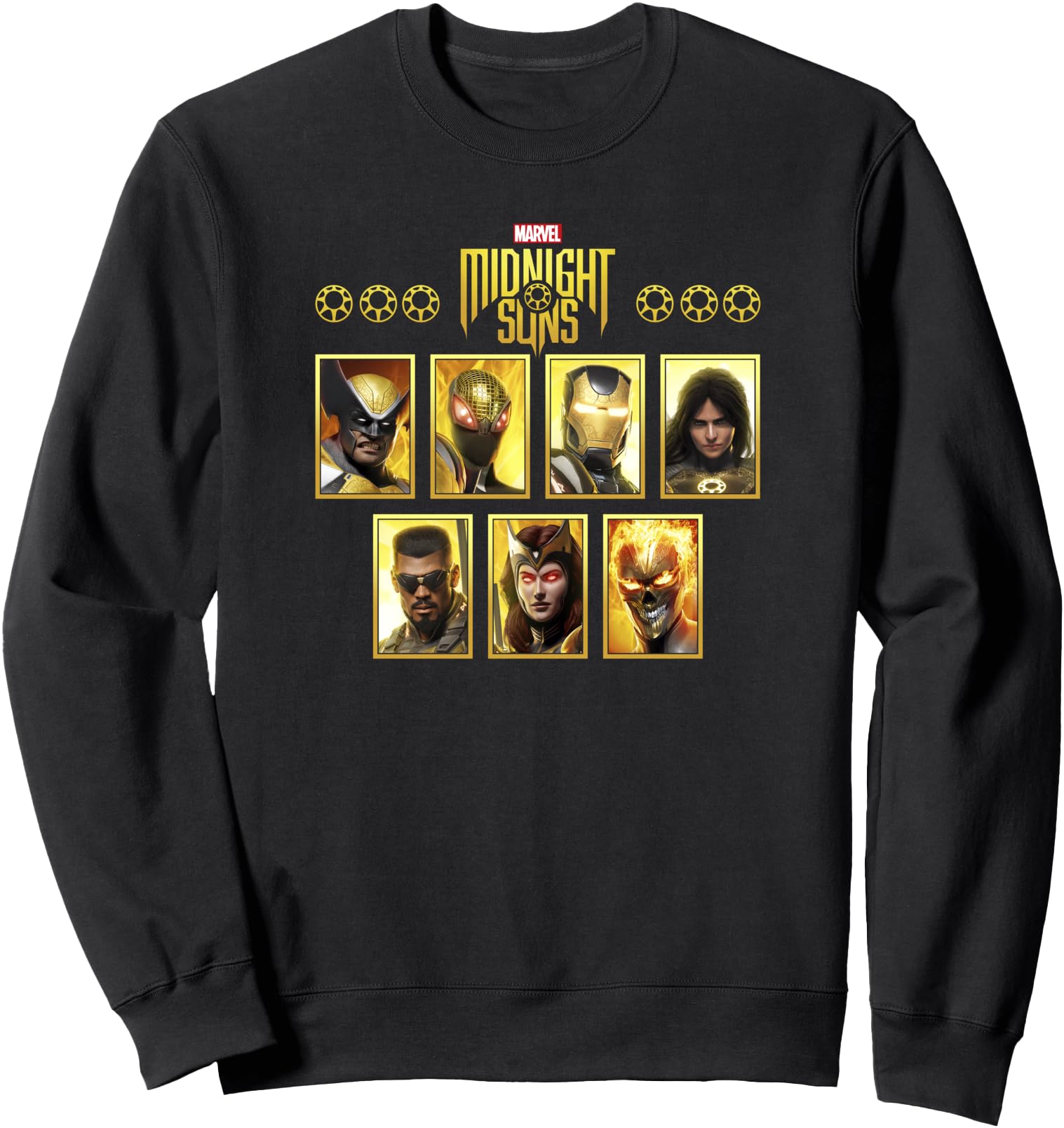 Authentic Marvel Midnight Suns Hoodie - Casual Everyday Wear for Adults - T-Shirt, Sweatshirt, Hoodie