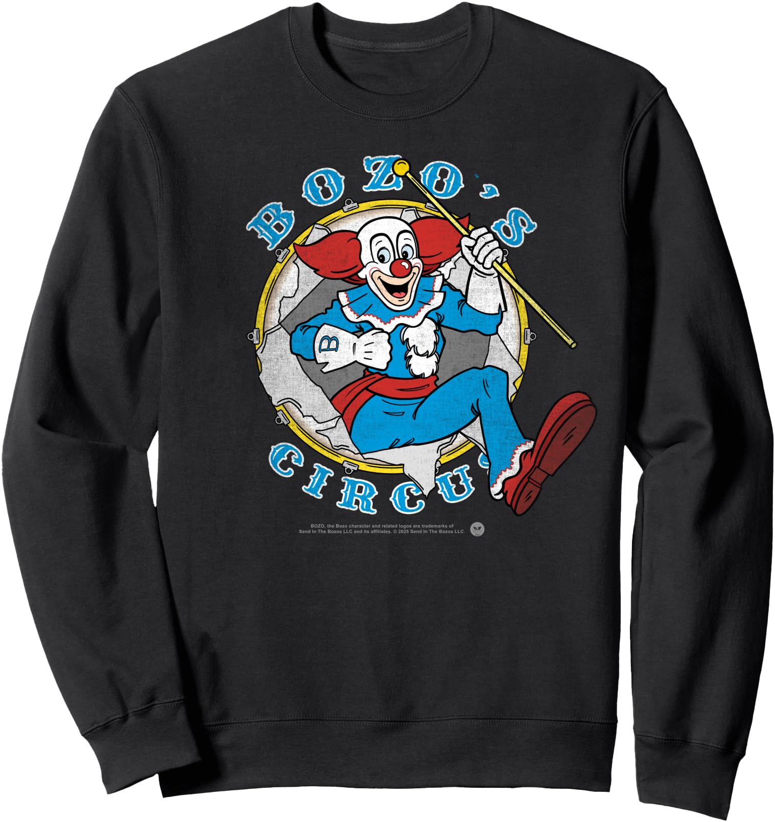 Bozo Clown Bozo S Circus Distressed T-Shirt - Casual Everyday Wear Unisex - T-Shirt, Sweatshirt, Hoodie