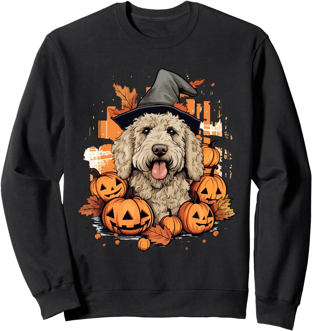 Authentic Goldendoodle Halloween T-Shirt - Aesthetic Graphic for Adults - T-Shirt, Sweatshirt, Hoodie