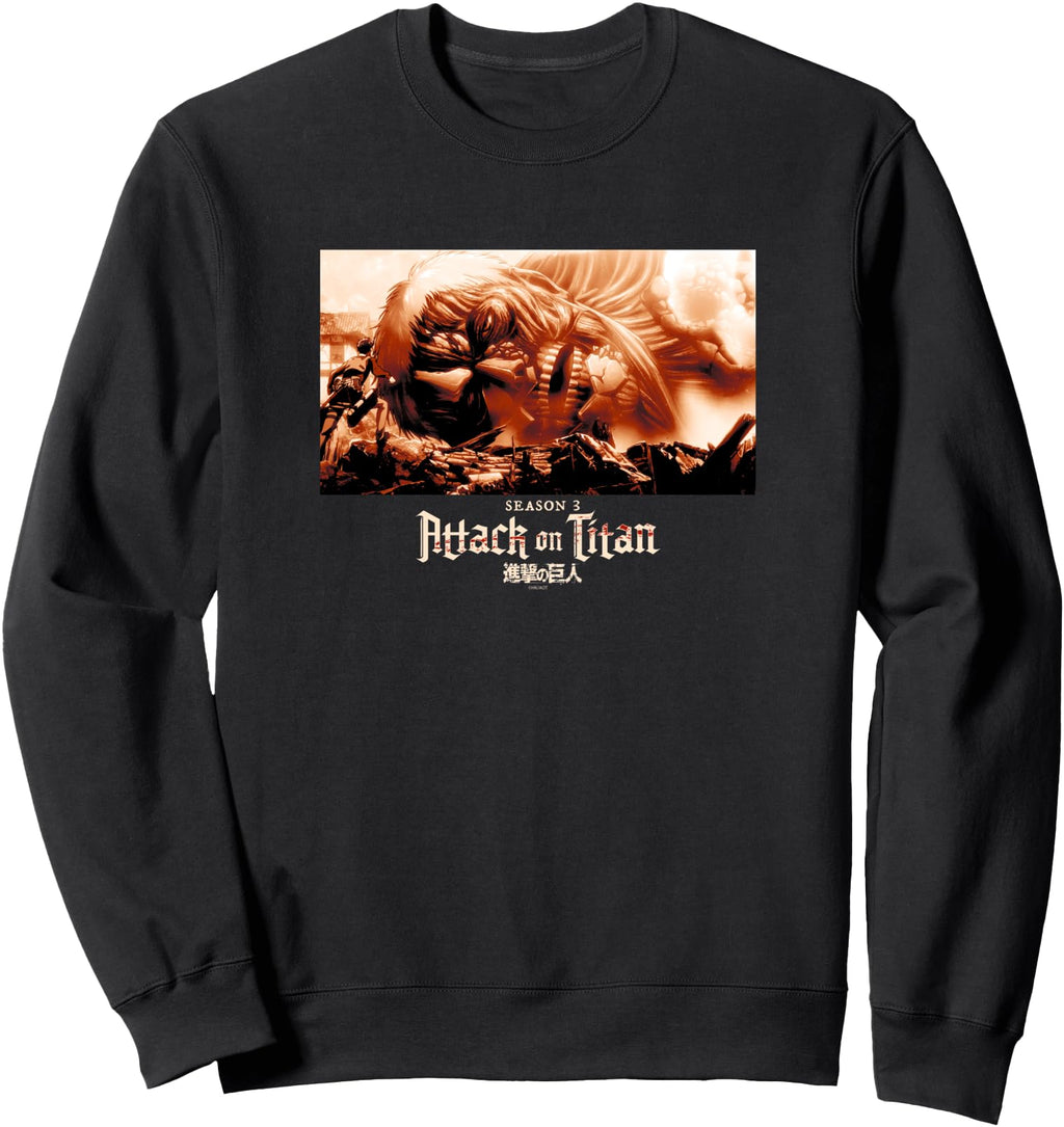 Handcrafted Attack Titan Season 3 Sweatshirt - Minimalist Print Men Women - T-Shirt, Sweatshirt, Hoodie