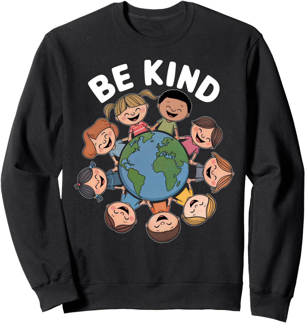 Handcrafted World Be Kind Earth World Hoodie - Novelty Apparel Unisex - T-Shirt, Sweatshirt, Hoodie