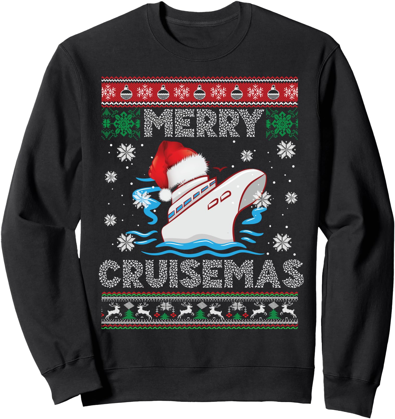 Exclusive Merry Cruisemas Cruise Sweatshirt - Unique Graphic for Adults - T-Shirt, Sweatshirt, Hoodie