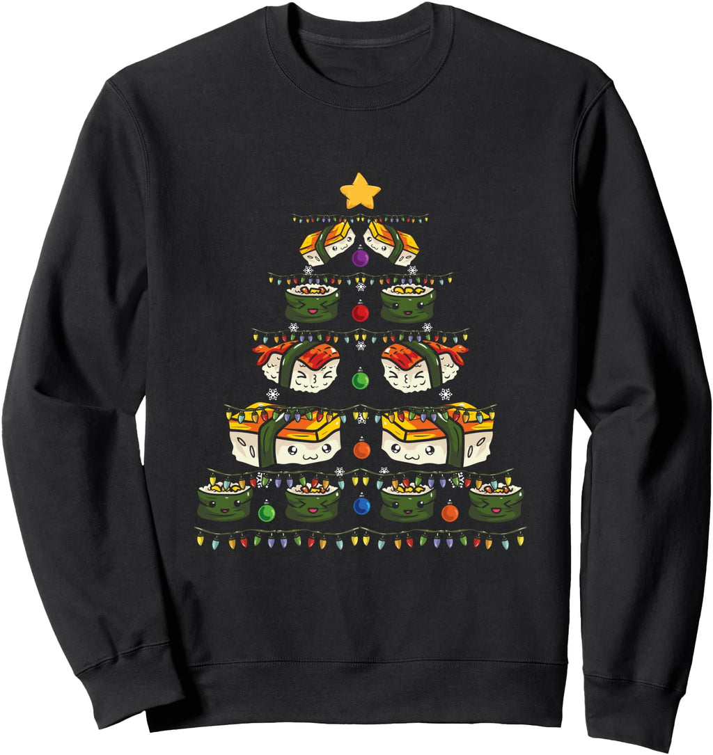 Kawaii Sushi Tree Japanese Food T-Shirt - Fun Novelty Design Men Women - T-Shirt, Sweatshirt, Hoodie