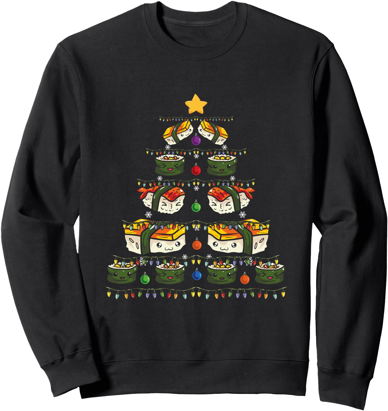 Kawaii Sushi Tree Japanese Food T-Shirt - Fun Novelty Design Men Women - T-Shirt, Sweatshirt, Hoodie