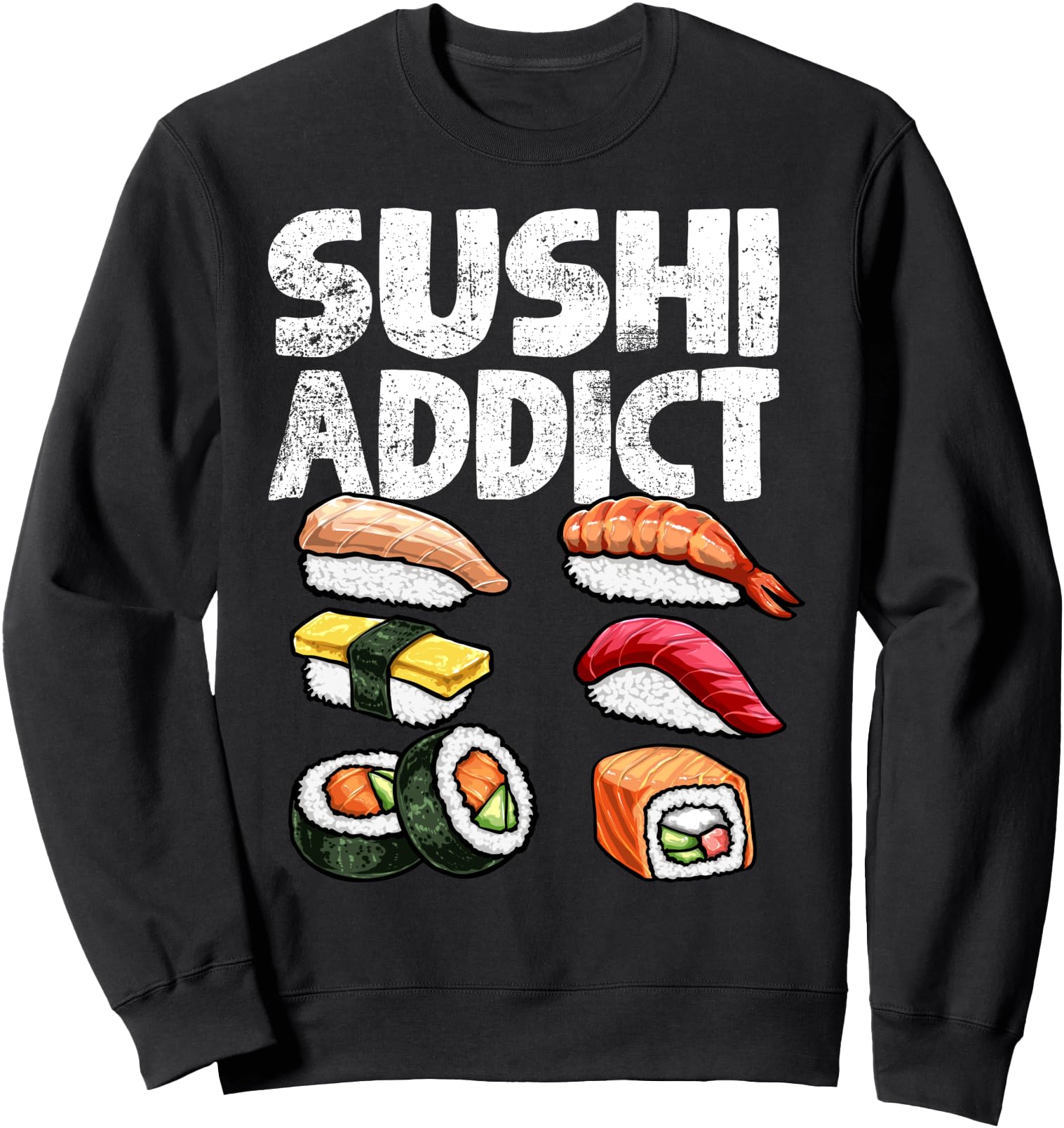 Exclusive Sushi Japanese Food Sweatshirt - Casual Everyday Wear for Adults - T-Shirt, Sweatshirt, Hoodie