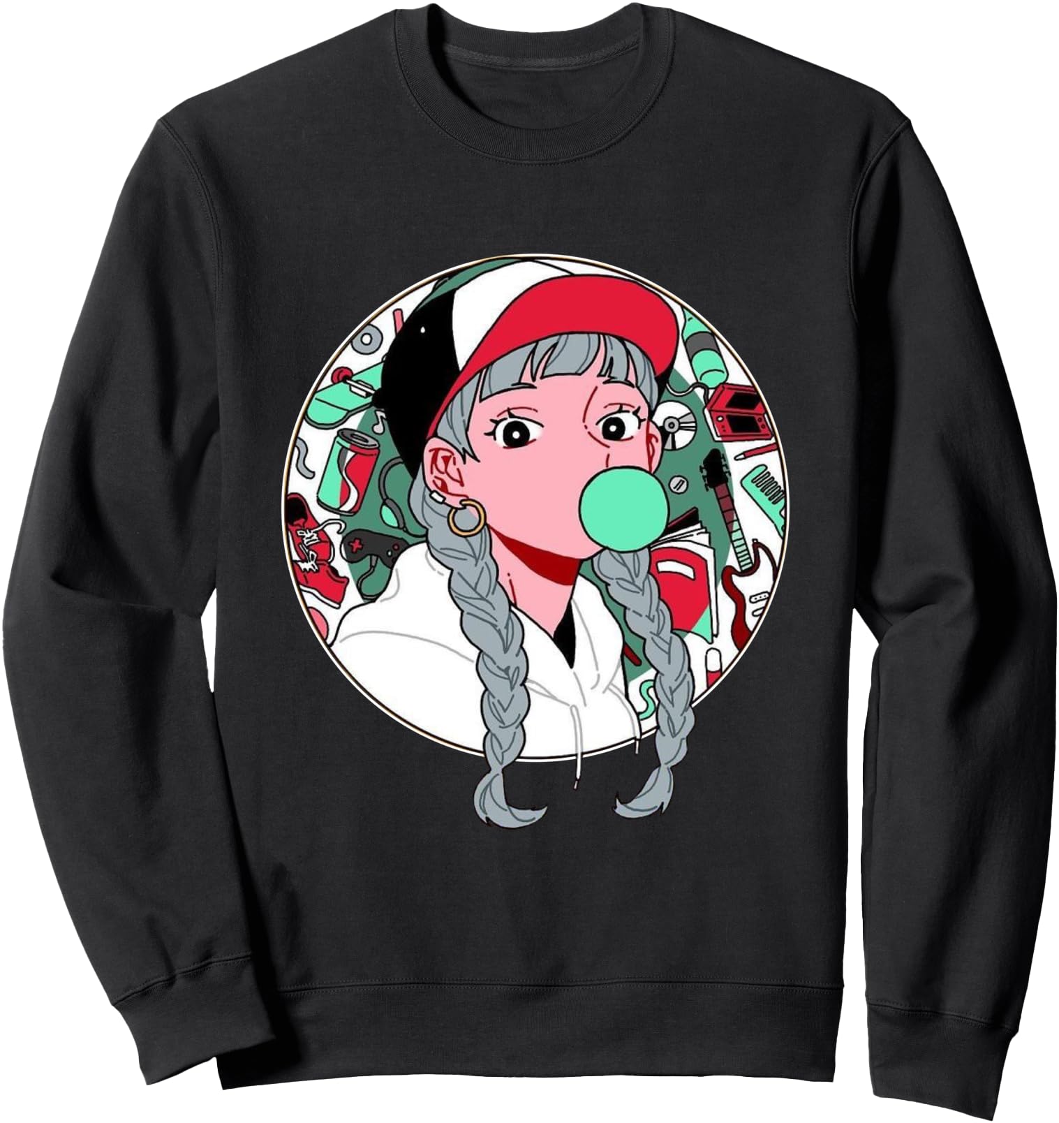 Anime Japanese Aesthetic Anime Sweatshirt - Custom Art Print Men Women - T-Shirt, Sweatshirt, Hoodie