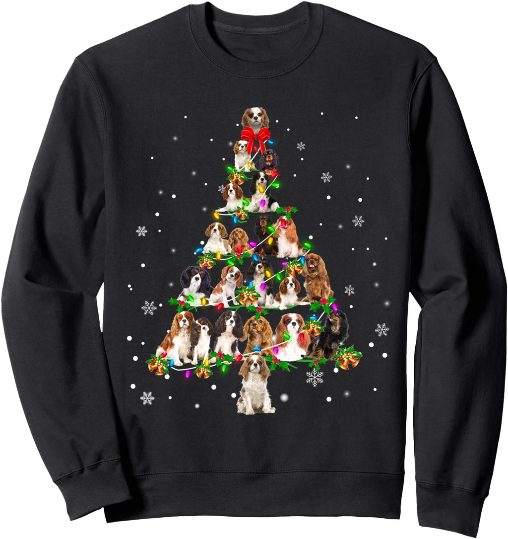 Cavalier King Charles Spaniel Tree X T-Shirt - Unique Graphic Men Women - T-Shirt, Sweatshirt, Hoodie