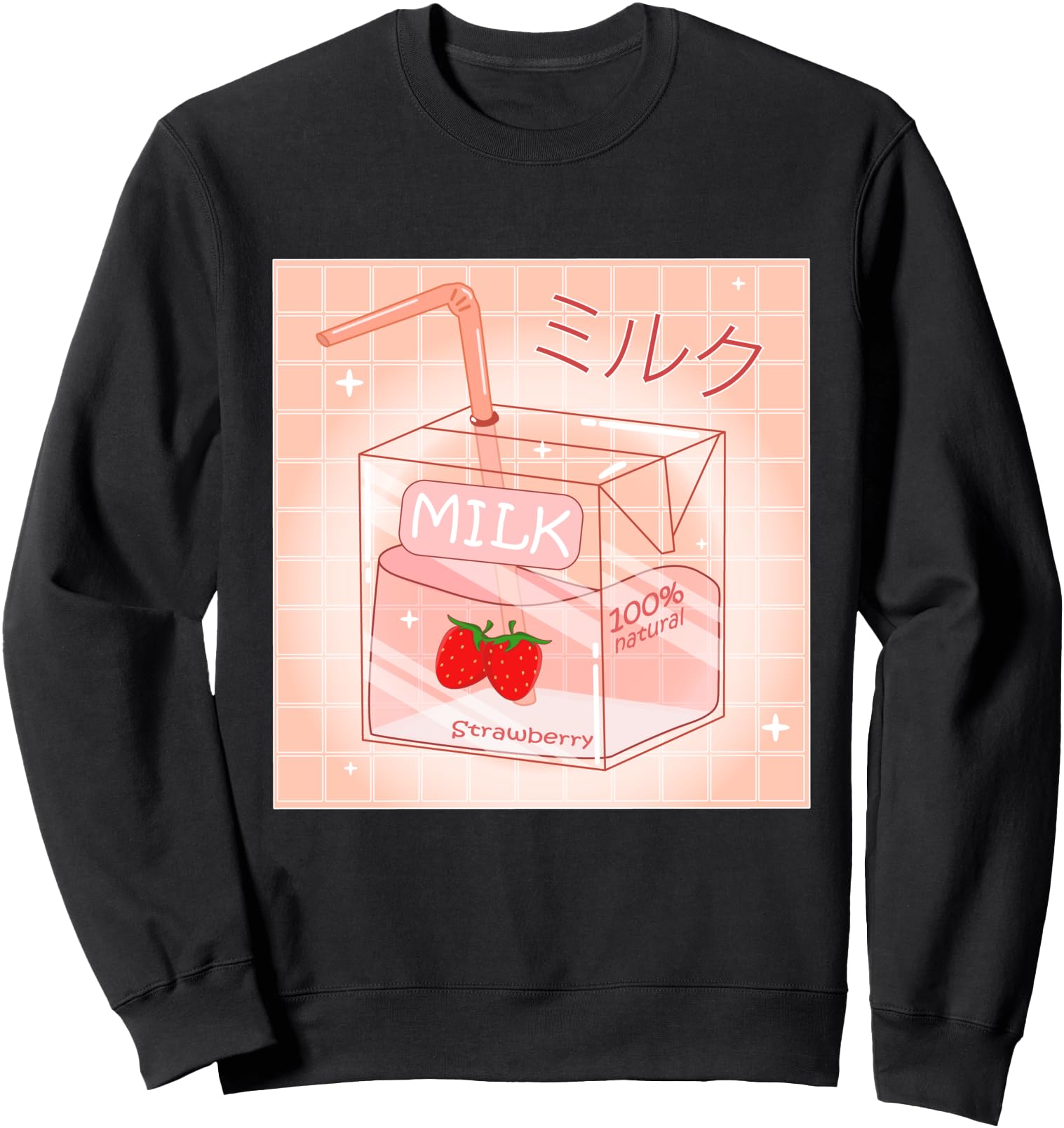 Strawberry Milk 90S Japanese T-Shirt - Casual Everyday Wear Men Women - T-Shirt, Sweatshirt, Hoodie