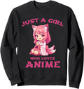 Authentic Just Who Loves Anime Japan Sweatshirt - Unique Graphic Unisex - T-Shirt, Sweatshirt, Hoodie