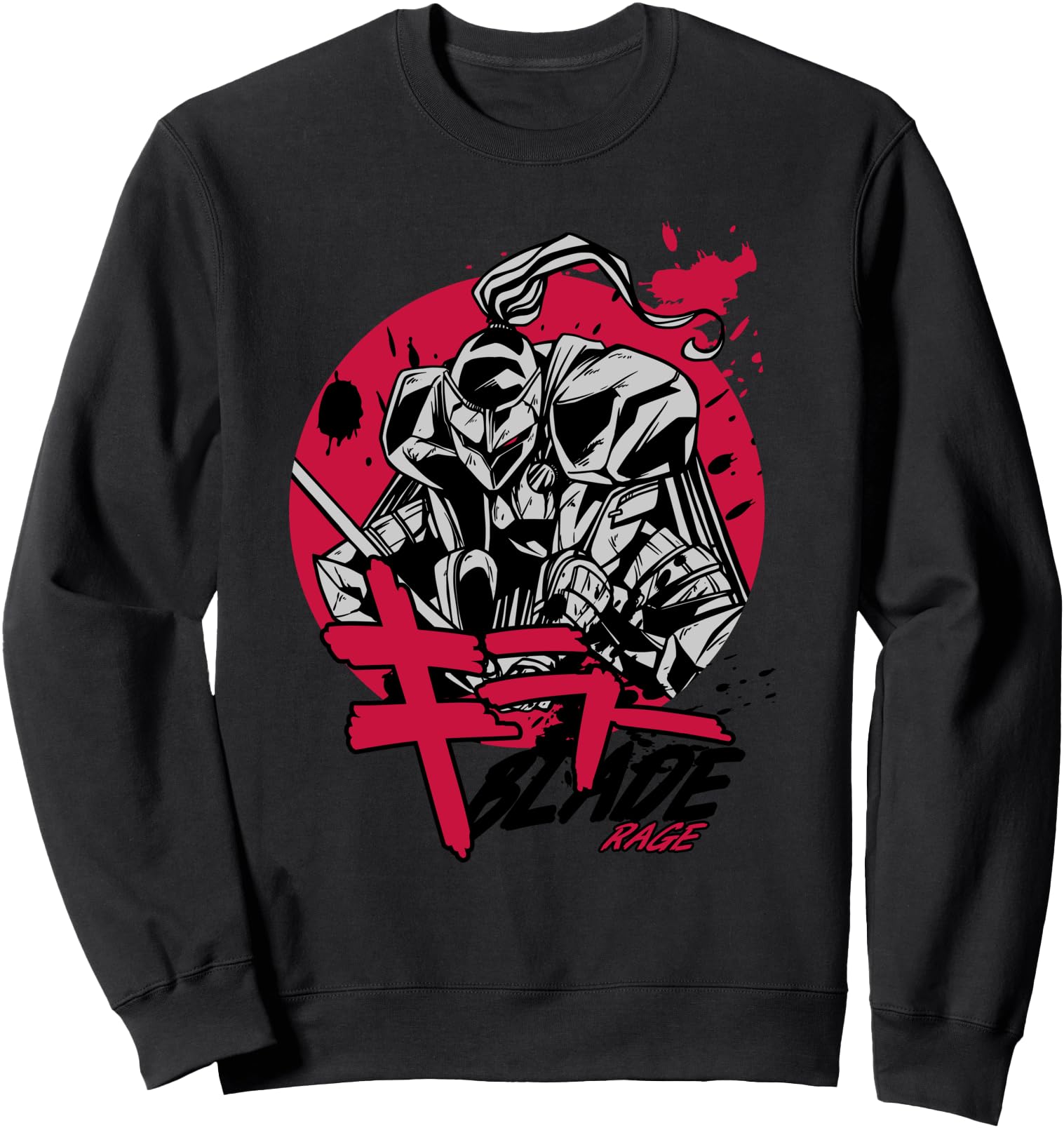 Japanese Swordsman Kanji Ninja Sweatshirt - Fun Novelty Design for Adults - T-Shirt, Sweatshirt, Hoodie