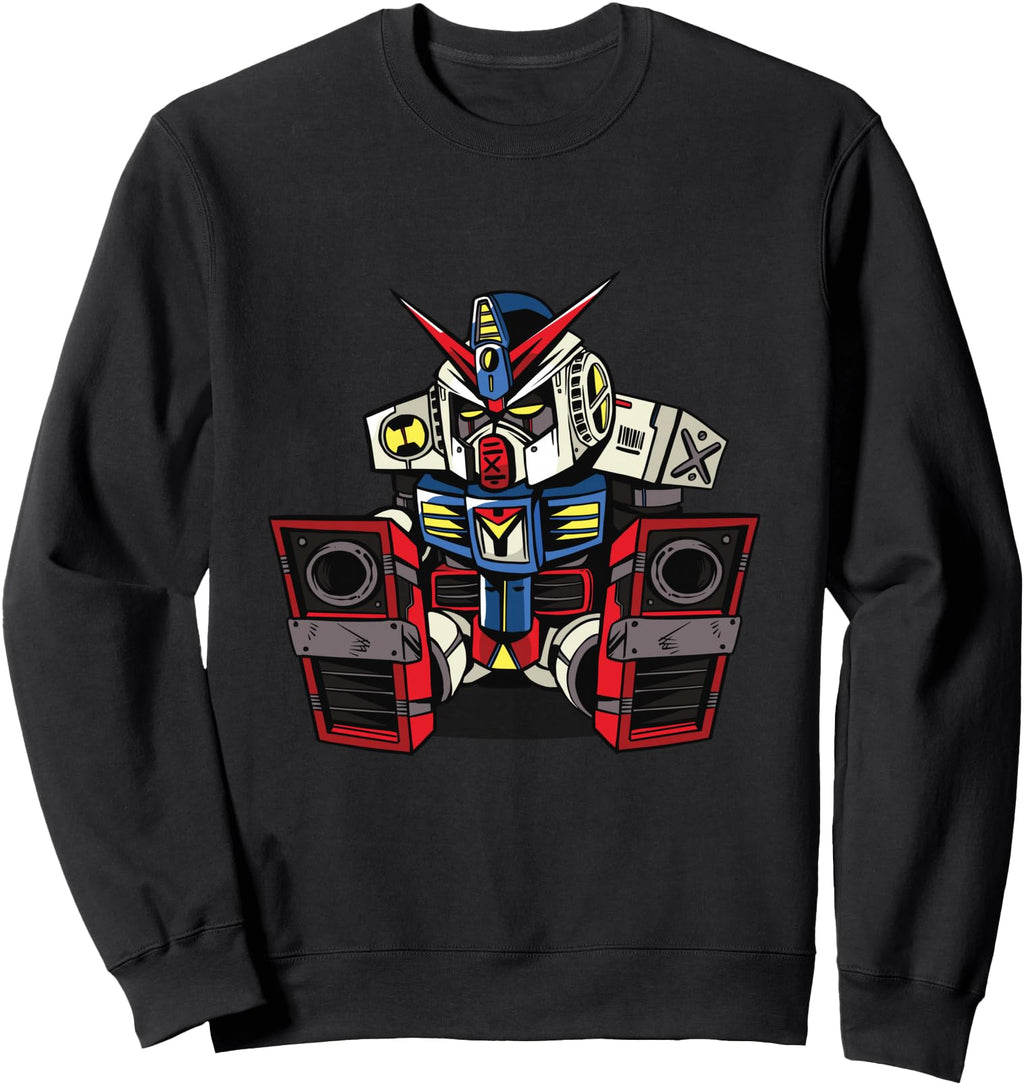 Exclusive Sleepy Mecha Robot Sweatshirt - Unique Graphic for Adults - T-Shirt, Sweatshirt, Hoodie