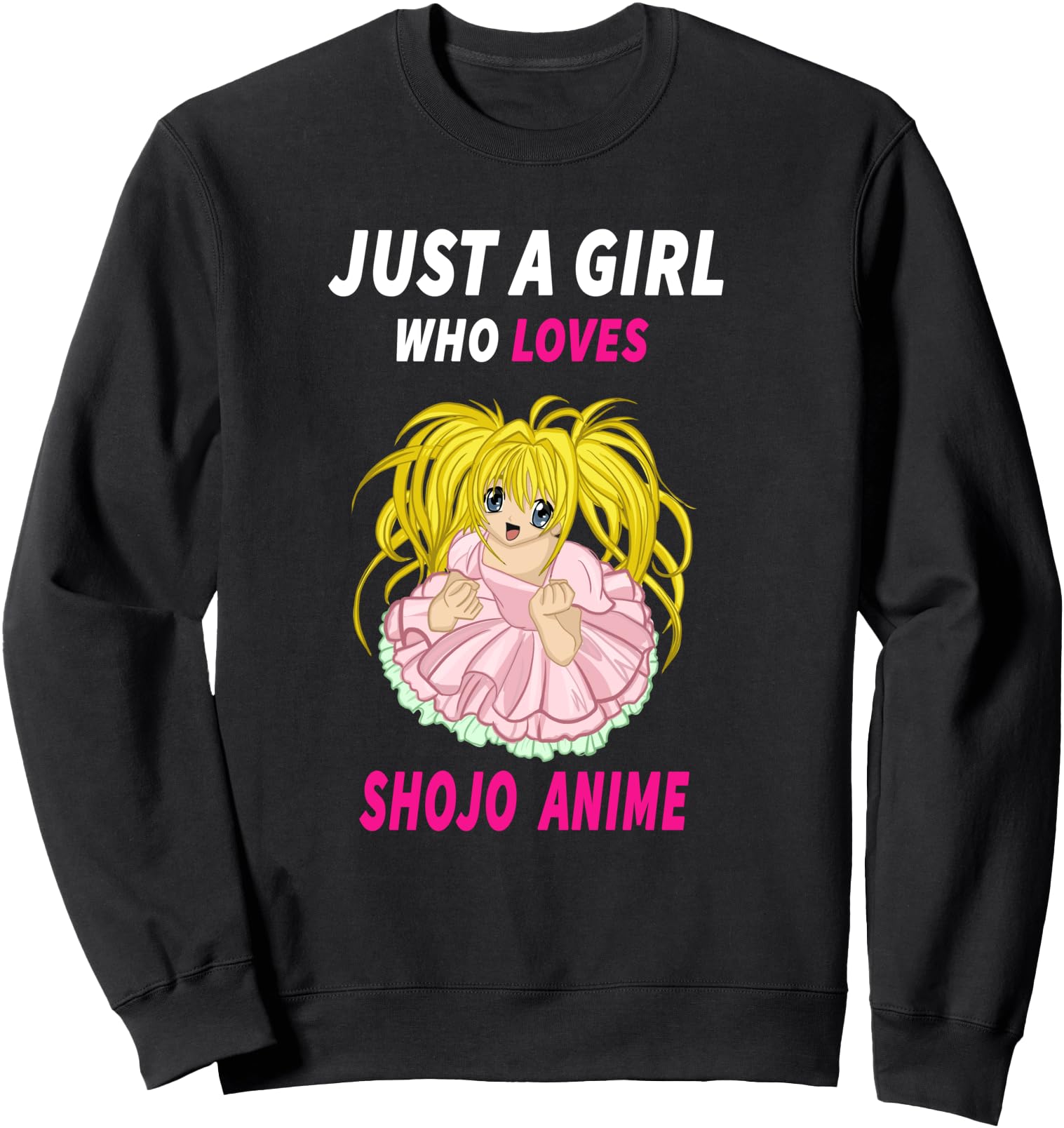 Just Who Loves Shojo Anime Hoodie - Custom Art Print for Adults - T-Shirt, Sweatshirt, Hoodie