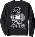 Handcrafted Anime Detective Dog Steampunk T-Shirt - Unique Graphic Unisex - T-Shirt, Sweatshirt, Hoodie
