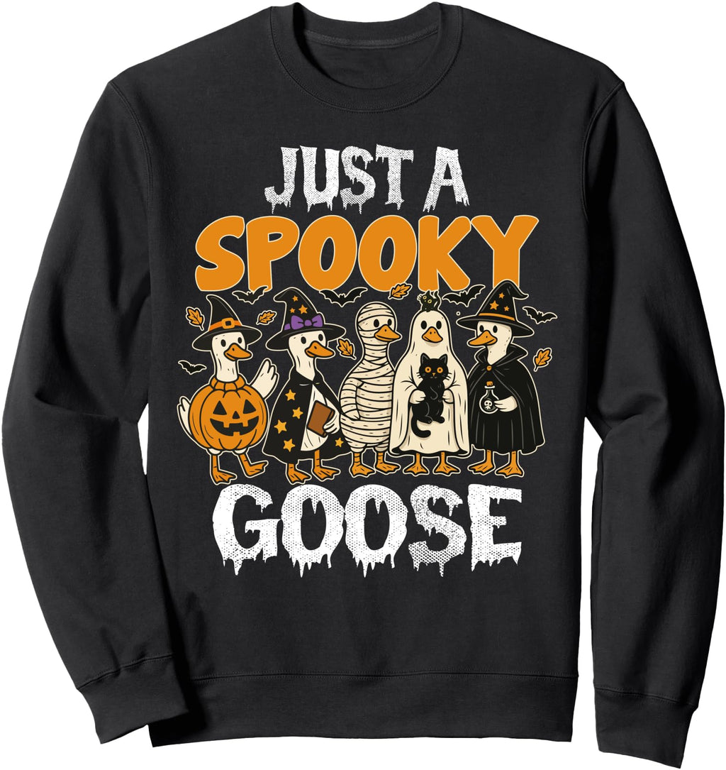 Handcrafted Just Spooky Goose T-Shirt - Streetwear Style Men Women - T-Shirt, Sweatshirt, Hoodie