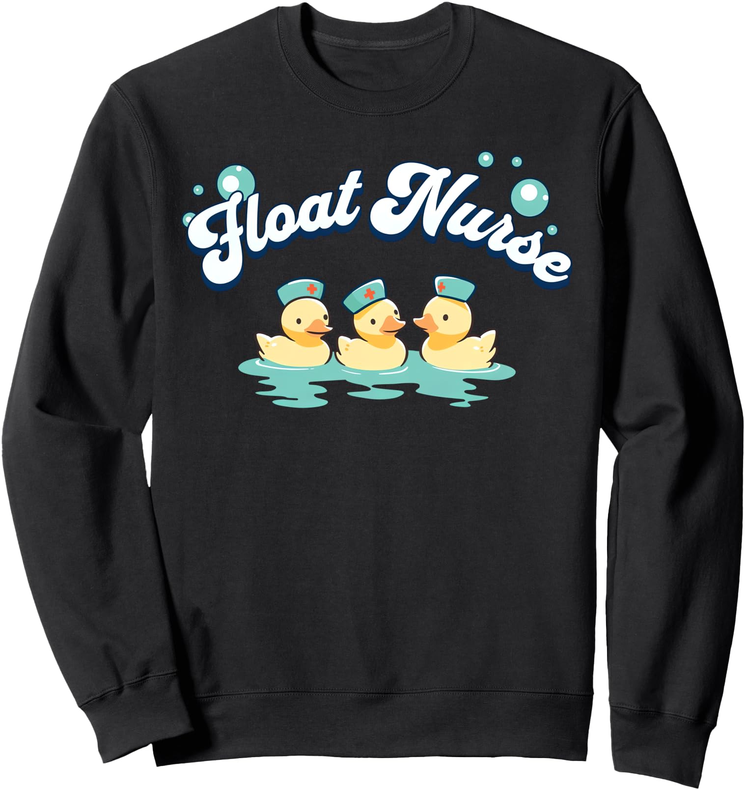 Authentic Float Pool Nurse Duck Hoodie - Streetwear Style for Adults - T-Shirt, Sweatshirt, Hoodie