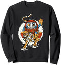 Japanese Tiger Lucky Daruma Doll Hoodie - Novelty Apparel Men Women - T-Shirt, Sweatshirt, Hoodie