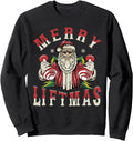 Original Merry Liftmas Santa Gym Sweatshirt - Novelty Apparel for Adults - T-Shirt, Sweatshirt, Hoodie