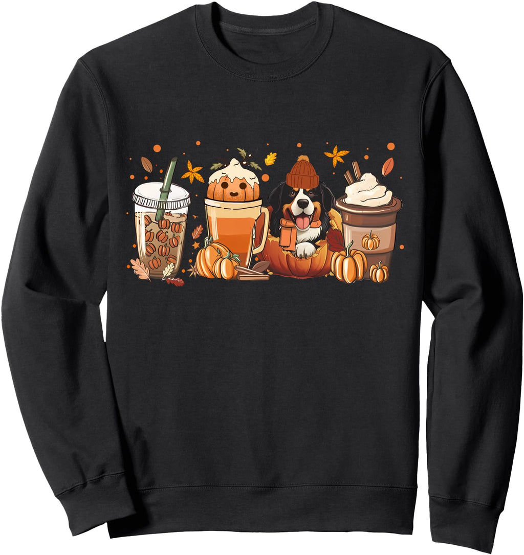 Exclusive Bernese Mountain Dogs Fall Hoodie - Novelty Apparel Unisex - T-Shirt, Sweatshirt, Hoodie