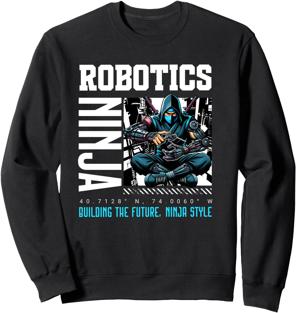 Exclusive Robotics Ninja Building T-Shirt - Casual Everyday Wear Unisex - T-Shirt, Sweatshirt, Hoodie