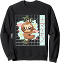 Sloth Kawaii Anime Otaku Japanese Hoodie - Minimalist Print Men Women - T-Shirt, Sweatshirt, Hoodie