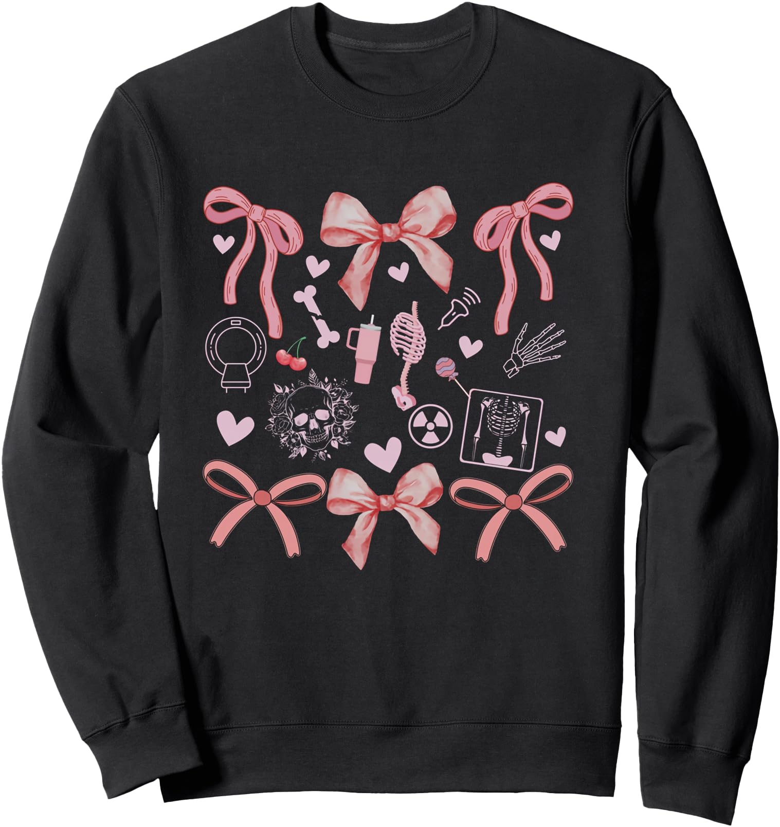 Authentic Radiology Coquette Bows Xray T-Shirt - Novelty Apparel Unisex - T-Shirt, Sweatshirt, Hoodie