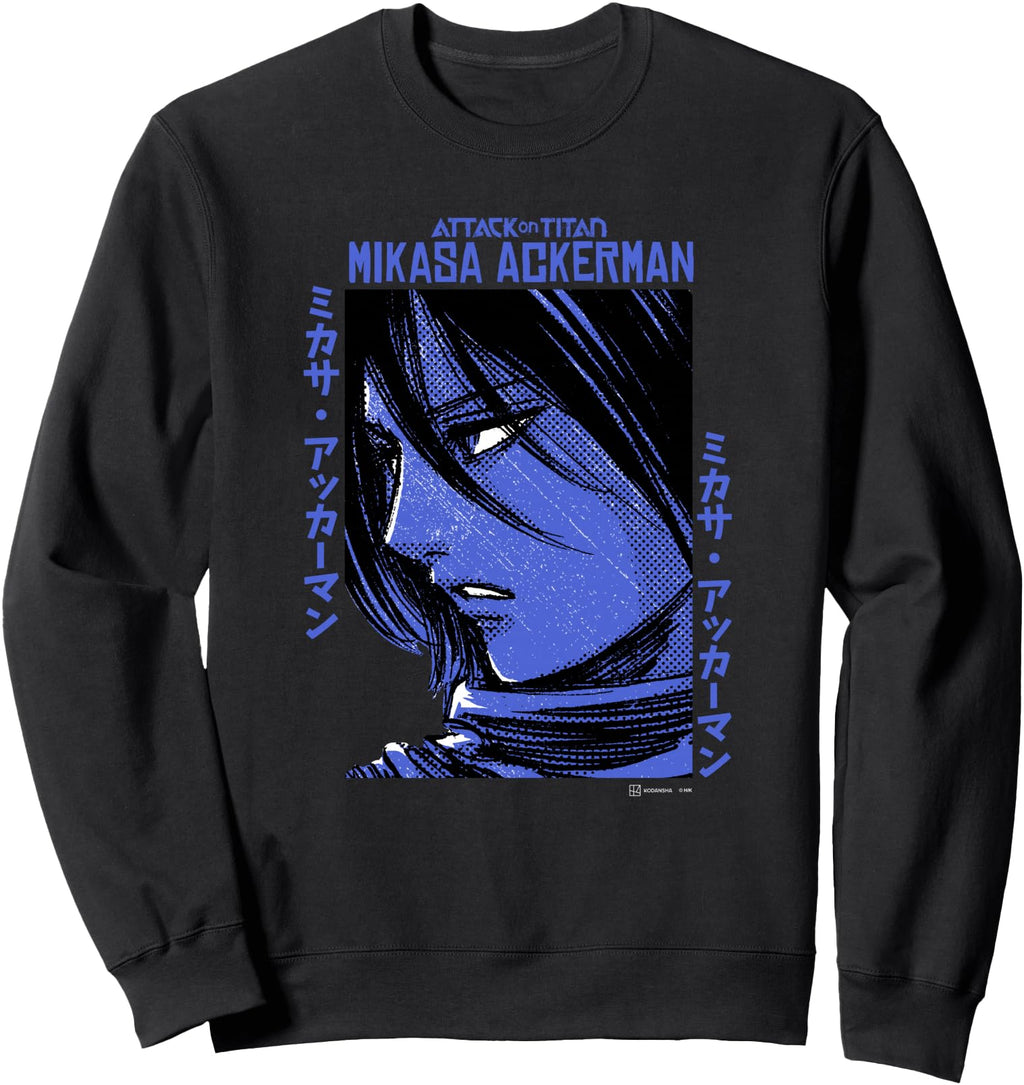 Authentic Attack Titan Mikasa Sweatshirt - Unique Graphic Men Women - T-Shirt, Sweatshirt, Hoodie