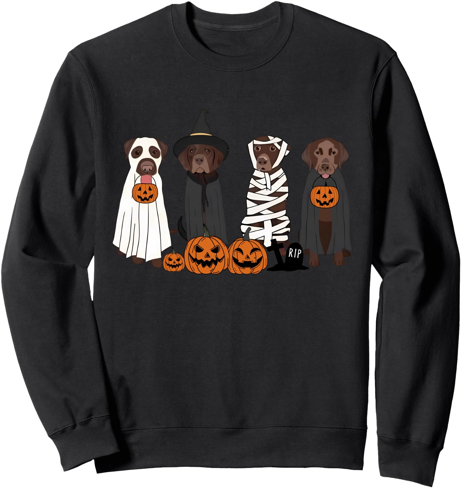 Handcrafted Black Labrador Dogs Witches T-Shirt - Graphic Print Men Women - T-Shirt, Sweatshirt, Hoodie